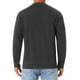 thumbnail image 3 of SUÉTER PULLOVER DE CUELLO ALTO PARA HOMBRE INSPIRE CHIC, COLOR SÓLIDO, CON CREMALLERA DE CUARTO, SUÉTER DE POLO DE PUNTO, TAMAÑO M, GRIS OSCURO, 3 of 5