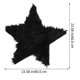 thumbnail image 4 of Suave y moderno, creativo, en forma de estrella, cojín de felpa, alfombra, alfombra, tapete de suelo, tapetes para mesa de té para decoración (negro), 4 of 7