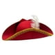 thumbnail image 3 of Sombrero de pirata, disfraz de Halloween, regalo, tocado para fiesta temática pirata, sombrero de bucanero Rojo, 3 of 9