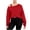 Red, variant on Trendy Womens Tops Casual Plain Red Off Shoulder Tee Crop Loose Cold Shoulder Tee,XXL