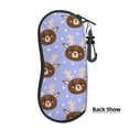 thumbnail image 3 of ZICANCN Sunglasses Soft Case, Cartoon Deer Animal Face Neoprene Zipper Eyeglass Case for Men Women, 3 of 9