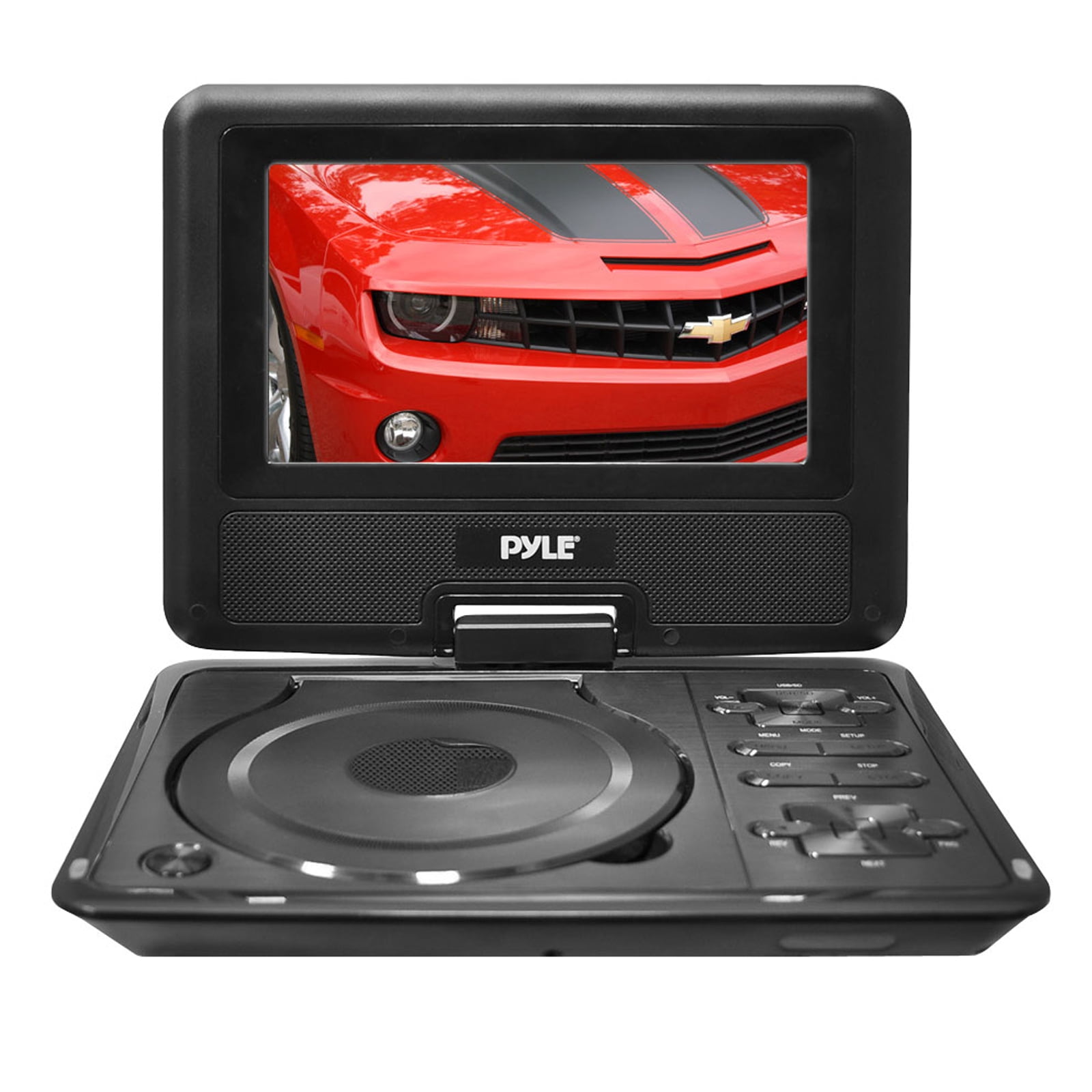 New Pyle PDH7 7" TFT Portable DVD Player USB/SD Swivel Screen+Car