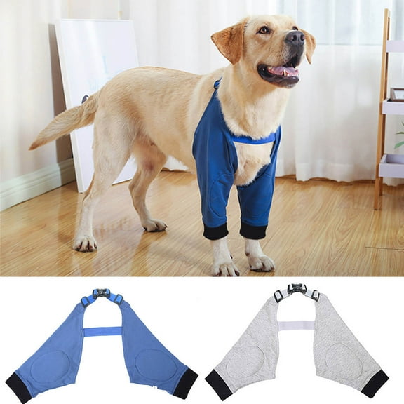 Dog Elbow Brace Protector Pads for Canine Elbow and Shoulder Support Elbow_Hygroma_Dysplasia, Osteóarthritis, Elbow_Calluses, Pressure_Sores and Shoulder_Dislocation , Blue XL