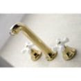 thumbnail image 4 of Kingston Brass KS4122PX Metropolitan 2-Handle Wall Mount Bathroom Faucet, Polished Brass, 4 of 5