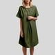 thumbnail image 2 of Vestido informal con botones para mujer - Cuello redondo - Elegante para el día a día - Poliéster - Primavera/verano - Tallas S-XXL, 2 of 8