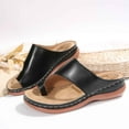 thumbnail image 5 of Daolelai Women's Summer Fashion Solid Color Clip-Toe Massage Insole Beach Sandals Casual Slippers, 5 of 9