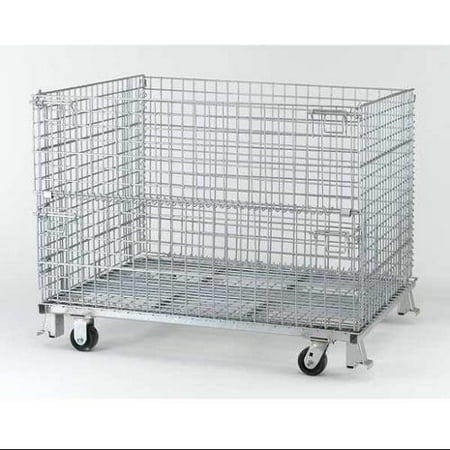 Nashville Wire Collapsible Bulk Container, Silver C404836S4C - Walmart 