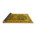 thumbnail image 2 of Ahgly Company Indoor Round Medallion Yellow Traditional Area Rugs, 7' Round, 2 of 4