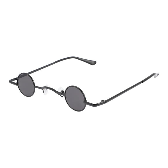 Gafas de sol punk con protección UV, redondas y montura metálica para hombre y mujer.