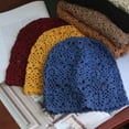 thumbnail image 4 of YooGuoGuo Hand-Hook Three-Row Flower Retro Four Seasons Hand-Hook Flower Bell hat, Beanie Cap, 4 of 4