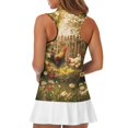 thumbnail image 5 of Whosucclay Chick Flower Design Golf Shirt for Women, Breathable Sleeveless Golf Tennis Shirts Half Zip Anti Wrinkle Workout Tank Tops, 5 of 7