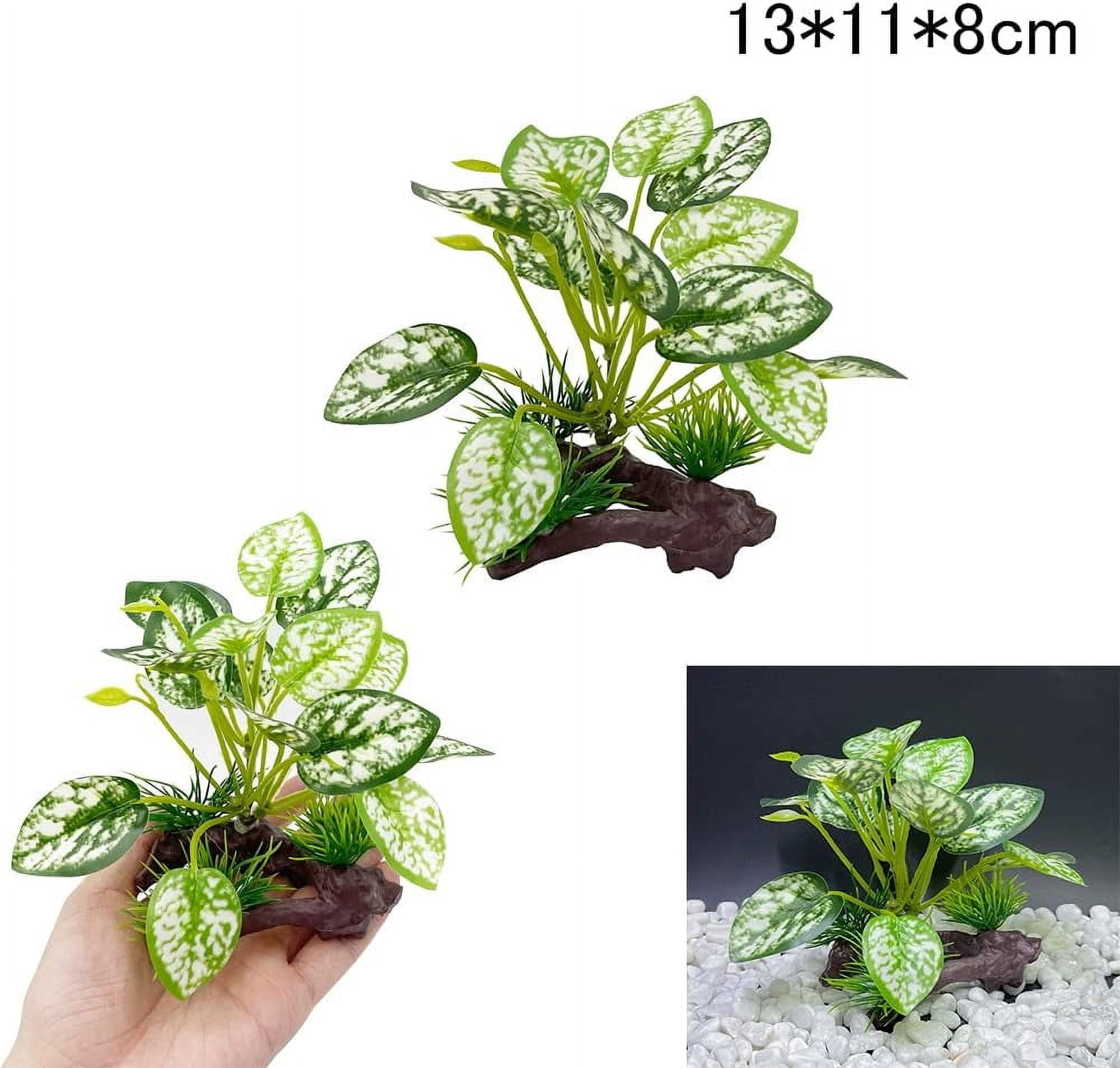 Fish Tank Decorations Aquarium Ornaments Accessories Betta Hides Cave Rest Soft Leaf