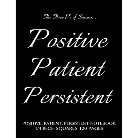 positive patient persistent notebook 1 4 inch squares 120 pages