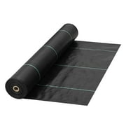 BENTISM Weed Barrier 4ft x 100ft Landscape Fabric 5.8oz, Garden Ground Cover, Heavy Duty Woven Fabric for Greenhouse, Garden, Sidewalk
