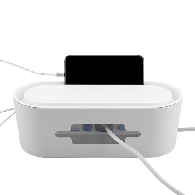 Cajas de gestión de cables ANGGREK Organizador de cables ABS Blanco gris