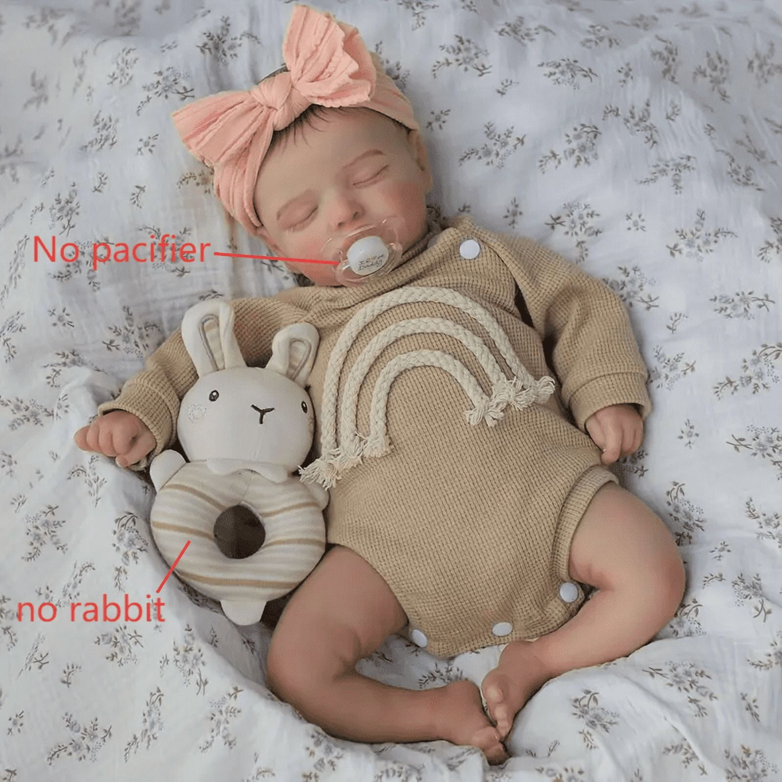 Dayoff Kids Lifelike Reborn Baby Dolls - 18 Inch Realistic Baby Doll (No Accessories) For Kids Age 3+