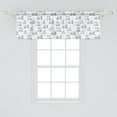 thumbnail image 2 of Ambesonne Sketch Window Valance, Retro Bicycle and Cupcake, 54" X 18", Multicolor, 2 of 3