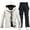 Black, variant on TBWNWG Unisex Thermal Ski Suit Set for Cold Weather Sports and Activities,Sizes 2XL