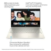 HP Pavilion 15.6 FHD Touch, Intel Core i7-1165G7, 8GB RAM, 512GB SSD, Lunar Gold, Windows 11, 15-eg0070wm