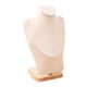 thumbnail image 1 of Expositor de joyas con adorno de madera, soporte para guardar collares y bustos de joyería. Beige L, 1 of 9