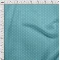 thumbnail image 4 of oneOone Cotton Poplin Light Blue Fabric Retro Minimal Iron Craft Projects Decor Fabric Printed By The Yard 56 Inch Wide, 4 of 5