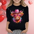 thumbnail image 2 of TZEWGL T-Shirts pour Nouveau-Né Imprimé Col Rond Manches Courtes Courtes Raccourcies Blouse pour Bébé Taille 9-10T, 2 of 4