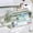 Green, variant on Large Capacity Transparent Pencil Case, Cloth Rectangular Pen Pouch With Zipper, 8.66 X 5.12 X 2.76 In, White, For Office