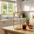 thumbnail image 5 of Lazsy Cold drips Coffee Pot Stainless Steel Glass Coffee Dripper Gold-Toned Finish, Golden, 5 of 10