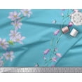 thumbnail image 3 of Soimoi polyester Crepe Fabric Leaves & Wild Flower Print Fabric by Yard 42 Inch Wide, 3 of 3