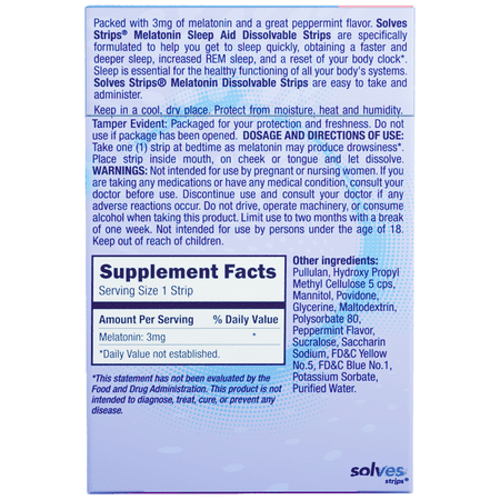 Melatonin Strips - 3 Pack