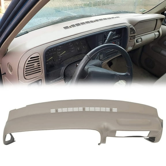 Kojem Dash Board Cover Front Dash Cap Pad Dashboard for 1997 1998 1999 2000 Chevrolet C / K 1500 2500 3500 Plasitic Tan