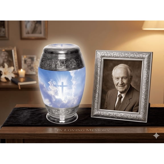 Christ Cross cremation urn scattering ashes for ashes memorial urn for ashes loved urn for ashes Antique   Funerals Urn Keepsakes Urn Adults Cross urn A