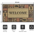 thumbnail image 6 of Bear Rugs Tribal Doormat Non-Slip Absorbent Resist Dirt Front Door Mat Machine Washable Welcome Mats Outdoor Inside Floor Rugs for Entryway 30" X 17", 6 of 6