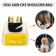 thumbnail image 5 of Pet Cat Backpack Portable Puppy Carrying Backpack para gatos pequeños Perros (Amarillo) Hugtrwg Libre de BPA, 5 of 7