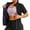 Blue, variant on Plus Size Sauna Suit for Women Hot Sweat Body Shaper Jacket Waist Trainer Short Sleeve Zipper Sauna Suits