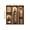 BB1923---15*49cm*3pcs, variant on Decorative Sticker, Wall Art Stickers, Arch Display Window Theme Exotic Leaf Floral Fake Window Scene, Removable Self-Adhesive PVC Wallpaper, Sticker Decorations, Wall Decal