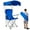 Blue, variant on Beach Chair with Canopy Shade, iMounTEK Folding Canopy Camping Sports Chair, Navy Blue