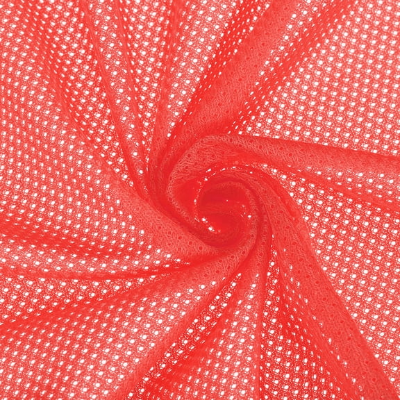 Uxcell 62 Inch Wide Mesh Fabric for Sewing Backpack Pocket and Straps, Netting Clothes, Flame Orange 1 Yard