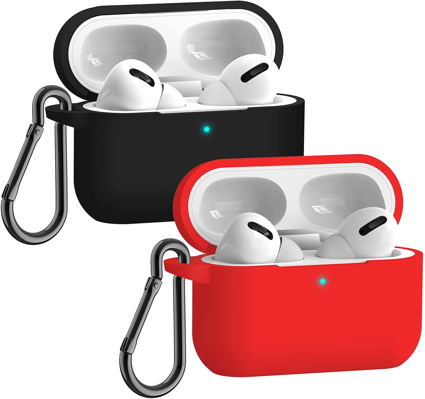 Airpods Pro Case,Apple Airpods pro Accessories Kits, [Front LED Visible] 2 Packs Airpods pro