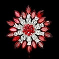 thumbnail image 5 of UDIYO Women Fashion Flower Brooch Crystal Rhinestone Jewelry for Wedding Party Gift, 5 of 7