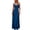 Blue, variant on OSOLU Women Casual V-Neck Dress Flowy Comfortable Everyday Wear Spring Summer Dresses Stylish Solid Color Leisure Sundress Wedding Guest Dresses For Women