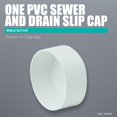 Pvc Tile Cap Teal Turtle 4 Inch PVC Slip Cap for Thin Wall Drain and Sewer Pipe ...