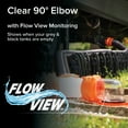 thumbnail image 4 of Camco Rhino Clear RV Sewer Hose Elbow with 4-in-1 Adapter - Orange (39736), 4 of 11