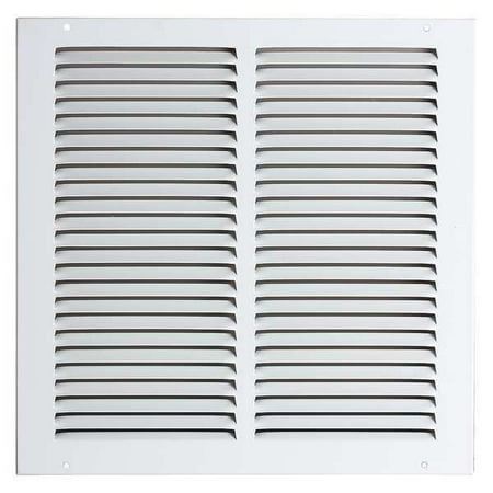 

1Pack ZoroSelect 4MJN4 Return Air Grille 10 X 10 White Steel
