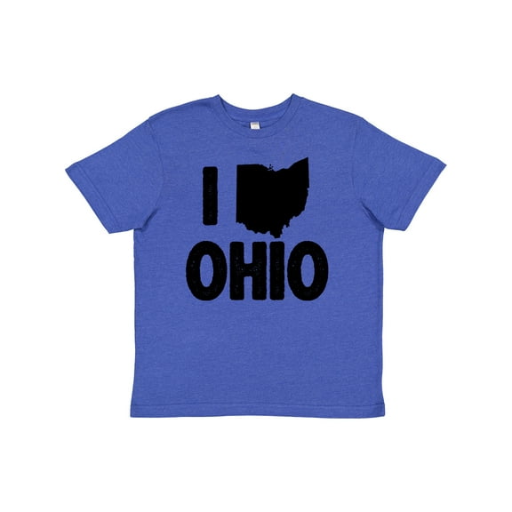 Inktastic I Love Ohio with State Silhouette Youth T-Shirt