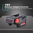thumbnail image 5 of Manufacturer Direct: Milwakee M18 to V18 Lithium Battery Adapter - Versatile Power Tool Accessory with Durable Construction, Easy Operation & Compact Design for Seamless Battery Compatibility (M18V18), 5 of 5