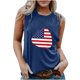 thumbnail image 1 of Chaleco estampado para mujer del Día de la Independencia, blusa de verano para niñas adultas Pompotops  FGAJ13614, 1 of 5