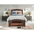 thumbnail image 6 of AFI Warren Twin-XL Wood Platform Bed with Headboard Footboard & Twin-XL Trundle, Walnut, 6 of 15
