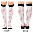 thumbnail image 2 of Haosy Compression Socks for Men Women Knee High Running Socks for Nurse Hiking Recovery Travel Athletic 2 Pairs Pegasus Unicorn Fly, 2 of 9