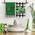 thumbnail image 6 of Sm:)e Buffalo Plaid Shamrocks Lucky Truck St. Patrick's Day Kitchen Towels Dish Towels, 18x26 Inch Seasonal Spring Decoration Hand Towels Set of 4, 6 of 7